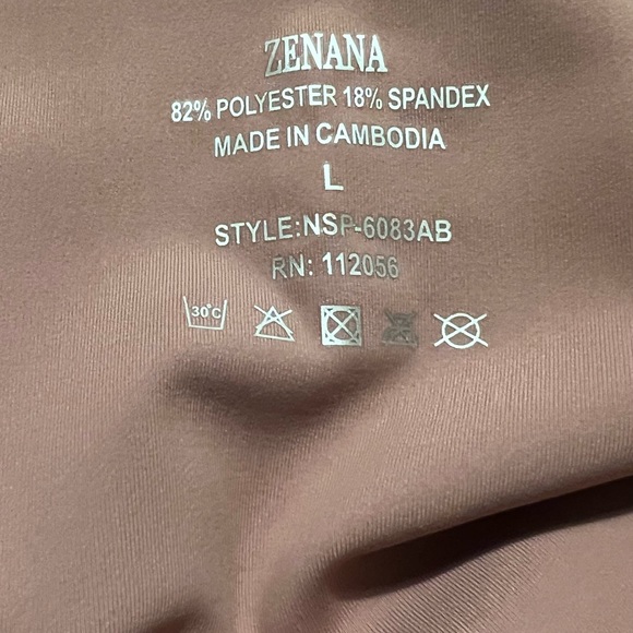 Nwt woman’s biker shorts dusty rose sz.L - Picture 4 of 4